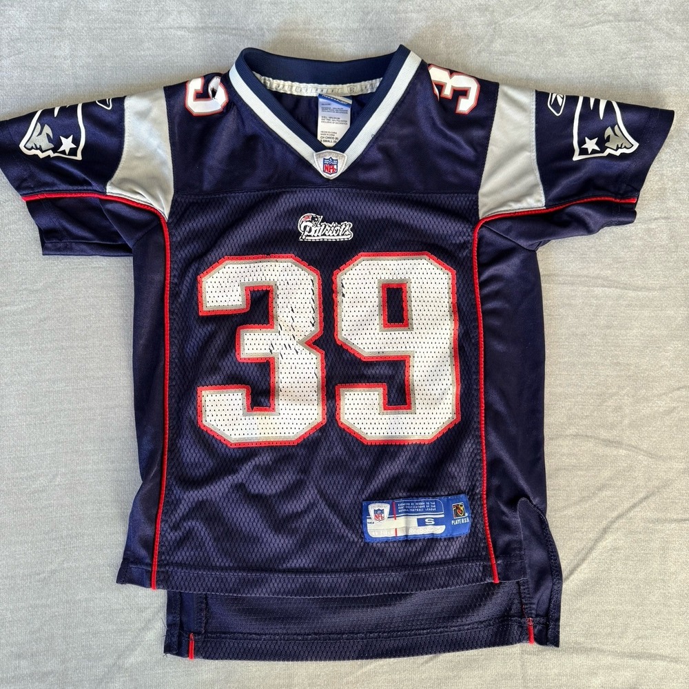 Reebok Patriots Maroney 39 Jersey Youth Small NFL Equipment Blue Kids